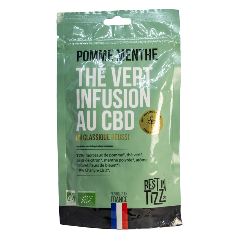 Pomme Menthe Thé Vert CBD - RestinTizz Pomme Menthe Thé Vert CBD - RestinTizz
