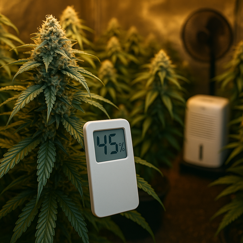 luftfeuchtigkeit cannabispflanze blüte